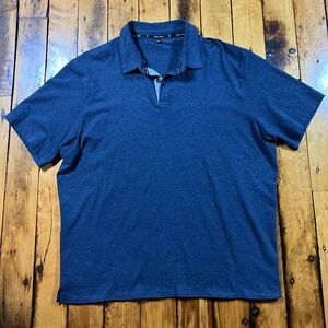 Public Rec Men’s XL Polo Shirt Gray Preppy Golf Stretch Go To Casual Charcoal